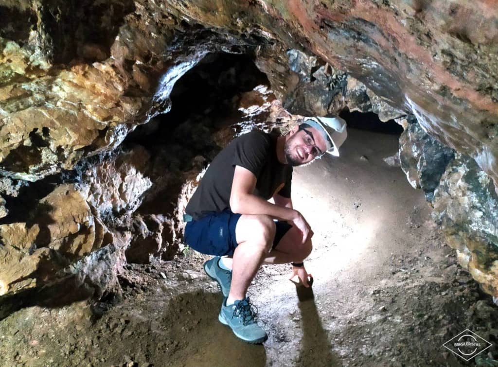 Interior de la mina de Chico Rei