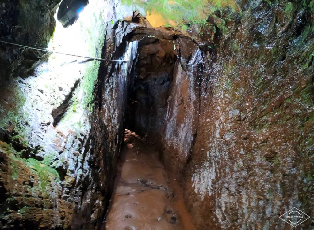 Pasadizo de la mina de Chico Rei