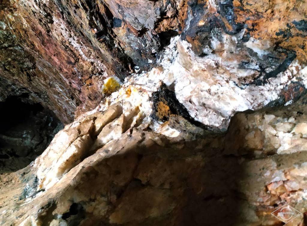 Veta de cuarzo en una mina de Ouro Preto
