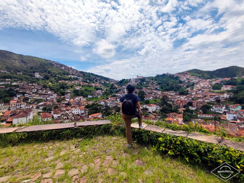 Vistas panorámicas de la ciudad de Ouro Preto